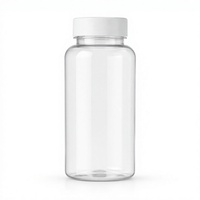 Flacon en plastique transparent pour médicaments PET de 250 ml, conteneur pour comprimés et capsules