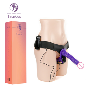Consolador portátil vibrador de dos cabezas, producto para adultos, velocidad continua, vibración, tipo de batería, pantalones Vibradores para lesbianas - Product Image 1