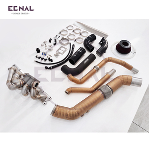 JSKR pour BMW F Chassis <span class=keywords><strong>240i</strong></span> 340i B58 Gen1 Kit de mise à niveau complet de collecteur turbo T4 haute performance en acier inoxydable SS304, conception turbo simple - Product Image 4