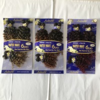 Commercio all'ingrosso sintetico estensioni dei capelli morbidi dread blocco intrecciare jumbo treccia di 100 dell'onda di Acqua 6pcs