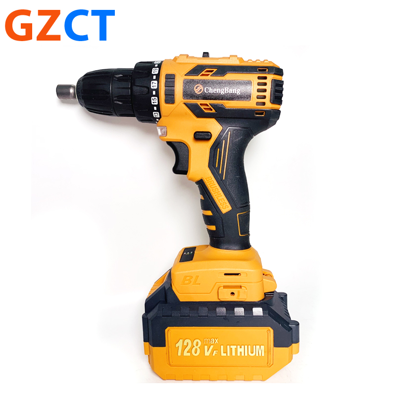 4Pcs Brushless Cordless Power Tools Combo Set Lithium Battery Electric Drill Hammer Impact Wrench Angle Grinder Professional Kit