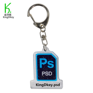Llavero personalizado de <span class=keywords><strong>Photoshop</strong></span> PS, Impresión de acrílico con diseño de logotipo de <span class=keywords><strong>Software</strong></span> de clave AI, con Bling - Product Image 5