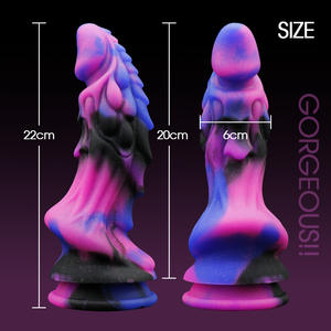 Alien Riesige Silikon Dildo Big Mac Hahn Flüssigkeit für weibliche Masturbation Safer <span class=keywords><strong>Sex</strong></span> Produkt - Product Image 3