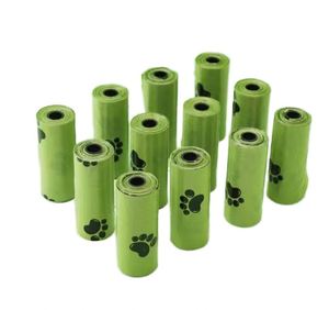 Bolsas Biodegradables para Desechos de Mascotas, Bolsas de Plástico PLA con Impresión en Huecograbado para Uso en Supermercados - Product Image 1