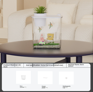 アクリル透明水槽マルチサイズデスクトップ水槽ホーム造園用小型エコタンクリビングルーム用 - Product Image 6