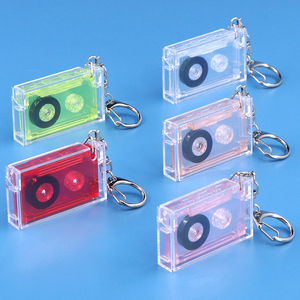 Sunshing tùy chỉnh NFC cổ điển Cassette trường hợp Mini Album <span class=keywords><strong>CD</strong></span> Keychain bài hát Keychain âm nhạc quà tặng cảm ứng Vinyl Album Keychain - Product Image 1