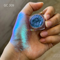 Holographisches Aurora 12-Farben Chamäleon-Pigment für Lidschatten Loses Glitzer Chamäleon-Puder