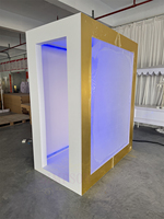 Arche de mariage en PVC personnalisable Hot Walk-in Magazine Photomaton avec lumière pour les fêtes de mariage
