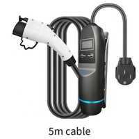 Chargeur de voiture électrique portable Khons Smart EVSE Type 2 16A 3 phases, prise CEE rouge, minuterie, écran LCD, puissance de sortie 11 kW, étanche IP65