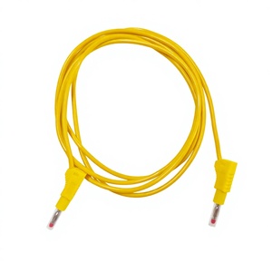 Cables <span class=keywords><strong>de</strong></span> prueba con conector banana apilable <span class=keywords><strong>de</strong></span> 4 mm en negro/rojo/verde/<span class=keywords><strong>azul</strong></span>/amarillo, cable <span class=keywords><strong>de</strong></span> seguridad aislado - Product Image 1