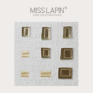 ปลอกหมอนอิงตกแต่งโซฟาสุดหรู,ผ้าคลุมเบาะหรูหราปักลาย PU สีทอง - Product Image 2