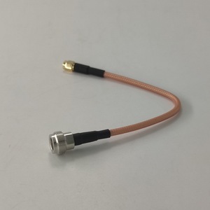 ชุดสายเชื่อมต่อแบบโคแอกเชียล RF พร้อมขั้วต่อแบบ Crimp สำหรับเสาอากาศ ขั้วต่อ SMA ตัวผู้ แบบ Crimp  และขั้วต่อแบบ Crimp สำหรับ Vers N ตัวเมีย  สาย RG142 - Product Image 3