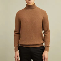 Pull à col roulé d'hiver personnalisable pour hommes Pull en laine cachemire en tricot respirant avec motifs Pull blanc pour hommes
