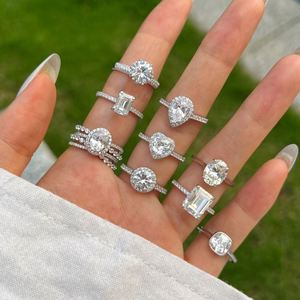 Dylam Classic Collection Sterling <b>Silver</b> <b>Eternity</b> Band Heart Shape 5A Zirconia Birthstone Jewelry Wedding Engagement <b>Rings</b> - Product Image 3