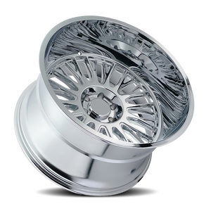 Jantes tout-terrain 22x12 24x14 26x14 Deep Dish Chrome 6x139.7 6x135 8x165.1 8x170 pour camions Silverado 1500 RAM 2500 Ford F150 - Product Image 2