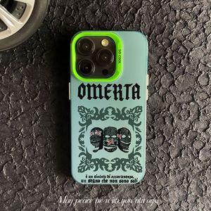 Custodia per Cellulare Antiurto Fashion Coque Omerta Personalizzata di Tendenza per <span class=keywords><strong>iPhone</strong></span> 17 16 15 14 Pro Max <span class=keywords><strong>Cover</strong></span> Colorata IMD - Product Image 4