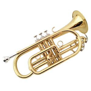 Fabricant vend si trompette plate <span class=keywords><strong>or</strong></span> <span class=keywords><strong>cornet</strong></span> instrument laiton jouant hameleon <span class=keywords><strong>cornet</strong></span> avec peinture de surface dorée - Product Image 1