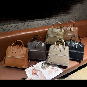 Authenticcowhide da Crossbody Túi cho phụ nữ hình chữ nhật Ba lô sang trọng thương hiệu ban đầu phụ nữ Túi phụ kiện - Product Image 5