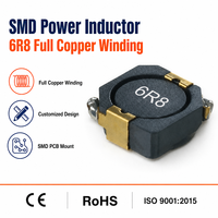 Inducteur de puissance CMS personnalisé à enroulement en cuivre, type à broches pour carte de circuit imprimé, pour alimentation de driver LED et onduleur, avec certifications CE, RoHS, UL, ISO 9001