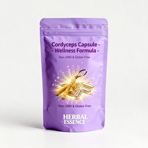 Cápsulas de Extrato de <span class=keywords><strong>Cordyceps</strong></span> de Alta Pureza, Formulações Personalizadas, Fabricação de Marca Privada, OEM, COA, Certificado Orgânico ISO - Product Image 4