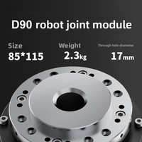 Módulo de articulación robótica con control de par para exoesqueleto Reacher HJM-D90B, IP6X, 48V, 3500 RPM, 220W, 180Nm, eje hueco
