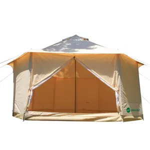 Yurt Mông Cổ Lều Tốt Bán Lưới Cửa 5M Vải Cotton Mông Cổ Yurt Lều