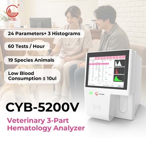 Analizador Hematológico Veterinario de Sobremesa de 3 Partes, Máquina FBC Multiespecífica para Hospitales de Animales Pequeños - Product Image 1