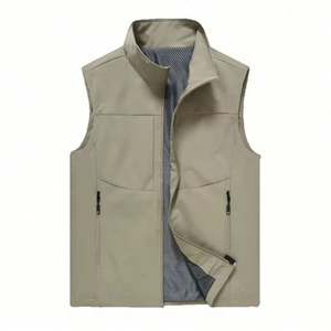 Design Custom Embroidery Logo Polar Fleece Vest <b>Jacket</b> with Full Zip Design <b>Workers</b> Volunteer Summer Warm Uniforms - Product Image 3