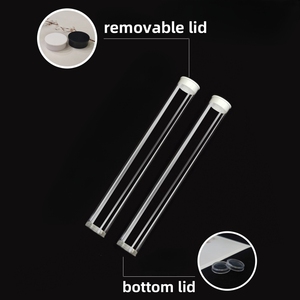 Custom Clear Cylindrical PC Packaging <strong>Tubes</strong> With End Caps (12mm-30mm Diameter) For Gift Display And Storage - Product Image 3
