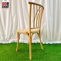 Chaise d'événement commerciale empilable moderne en PP, motif saule, pour extérieur et parcs