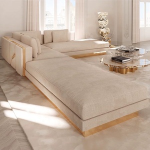 Juego de sofá Seccional de terciopelo de lujo Modular personalizado <span class=keywords><strong>Boca</strong></span> Do Lobo diseño de Río Lapiaz para hoteles de alta gama Villas sala de estar - Product Image 5
