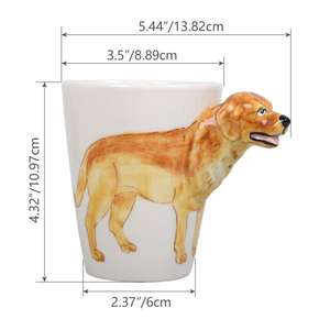 3D Caffè Pet Creativo Dipinto A Mano 3D Cane <span class=keywords><strong>Tazza</strong></span> di Animali Personalizzato <span class=keywords><strong>Tazza</strong></span> di Tè Regalo per Gli Amanti Bambini Amici - Product Image 2