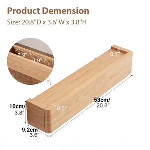 Ganci appendiabiti da parete creativi a scomparsa in legno, invisibili, per bagno, soggiorno, ingresso - Resistenti all'acqua per appendere vestiti - Product Image 6