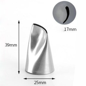 Rose Petal Butter Piping Tip 304 Stainless Steel Reusable Baking Tool Cake Decorating Supplies - Product Image 2