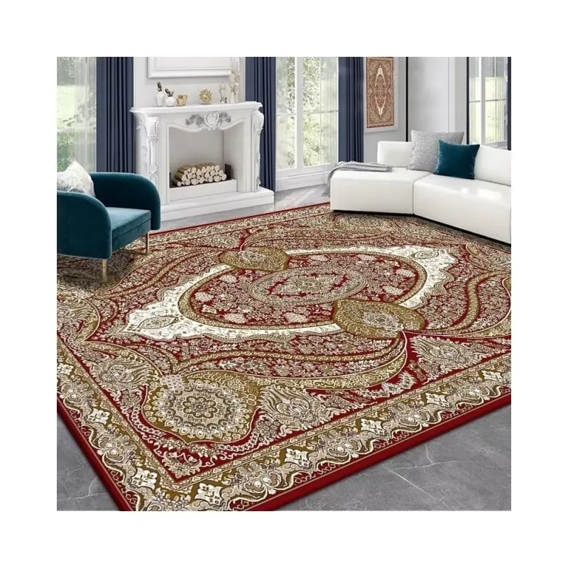 2024 çevre dostu yüksek kaliteli lüks 3D baskılı oturma odası halı 8X10 FT Polyester halı kilim