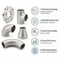 Raccords cryogéniques en acier au carbone ASTM A420 WPL6 pour basses températures, SCH40, coude 90D LR, té réducteur égal, bride à orifice, GNL