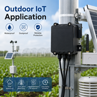 Boîtier étanche IoT extérieur IP54 personnalisé pour le perçage CNC, en plastique PC multicolore, pour appareils électroniques intelligents
