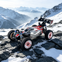 HOSHI N517C Coche Teledirigido Acrobático RC a Escala 1:12, 70Km/h Supersónico, 4WD, Versión con 2 Baterías, Motor Brushless Frenzy, RTR, Camioneta Monstruo RC
