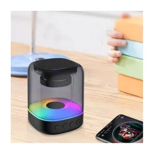 RGB Coloroul Speaker mobil, pengeras suara ponsel Bluetooth 5.0, Subwoofer rumah luar ruangan, Mini portabel, Bluetooth