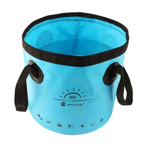 Seau pliable en silicone pliable pour l'<span class=keywords><strong>extérieur</strong></span> multifonctionnel stockage <span class=keywords><strong>de</strong></span> pêche voyage camping seau à eau pliable - Product Image 1