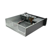 Boîtier de serveur compact 3U pour montage en rack, lecteur optique 5,25\", boîtier d'ordinateur industriel en plastique MATX, facteur de forme Mini-ITX en stock