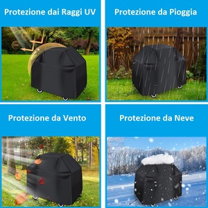 Housse de barbecue 130x75x90 cm en tissu Oxford imperméable pour protection extérieure - Product Image 5