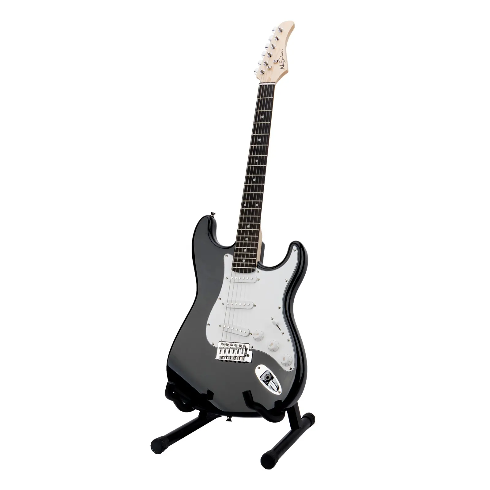 ST Style E-Gitarre Black Metallic Guitare Electrique