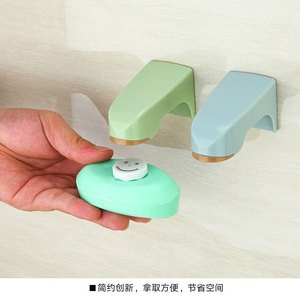 Wall Mount Soap Dish Plastic Self Drain Irregular Shape Minimalist Design For Bathroom Use - Product Image 3