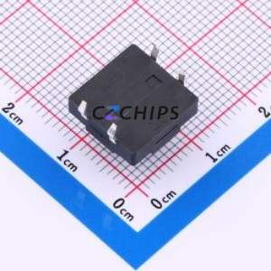 TS018-CBY1EH6.5 Tactile Switch Through hole-4P,12x12mm Switch Single Pole Single Throw Round Button 1.8N Through Hole - Product Image 2