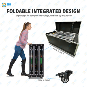 จอแสดงผล LED แบบพับได้ 6 ทบ สำหรับบูธดีเจ <span class=keywords><strong>ความ</strong></span>สว่างสูง แบบพกพา สำหรับงานมืออาชีพ  พร้อมขาตั้งโค้งสำหรับมือถือ เหมาะสำหรับห้างสรรพสินค้า - Product Image 5