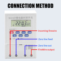 Interrupteur intelligent de type T2 pour dispositif de protection contre les surtensions, contrôleur de minuterie à économie d'énergie 220V AC pour éclairage extérieur