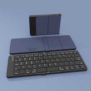 Mini <b>Wireless</b> Foldable <b>Keyboard</b> 3Device Sync Rechargeable <b>Wireless</b> <b>Keyboard</b> for Pad Tablet Phone Windows Mac Folding <b>Keyboard</b> - Product Image 1