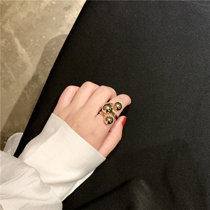 Hiphop Trendy <strong>Resizable</strong> Gold and Silver <strong>Rings</strong> for Women and Girls - Product Image 2
