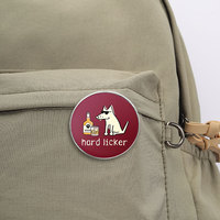 Spedizione Diretta di Badge Rotondi Personalizzati Stampati, Spille Personalizzate con Cartoni Animati, Citazioni Ispiratrici, Figure di Animali e Piante